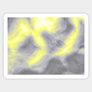 Deminonbinary Pride Abstract Fractal Fog Sticker